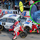 Harvick’s car (Photo by Getty Images) with Cheddar in inset. (Screenshot taken by Nick Bromberg)